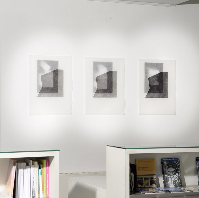 Bruits sur la rétine, l'expérience de l'empreinte, exposition solo de Sarah Behets à La Maison CFC éditions-librairie, Bruxelles, 2018