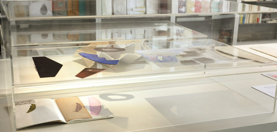 Bruits sur la rétine, l'expérience de l'empreinte, exposition solo de Sarah Behets à La Maison CFC éditions-librairie, Bruxelles, 2018