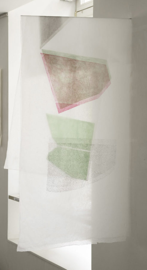 Bruits sur la rétine, l'expérience de l'empreinte, exposition solo de Sarah Behets à La Maison CFC éditions-librairie, Bruxelles, 2018