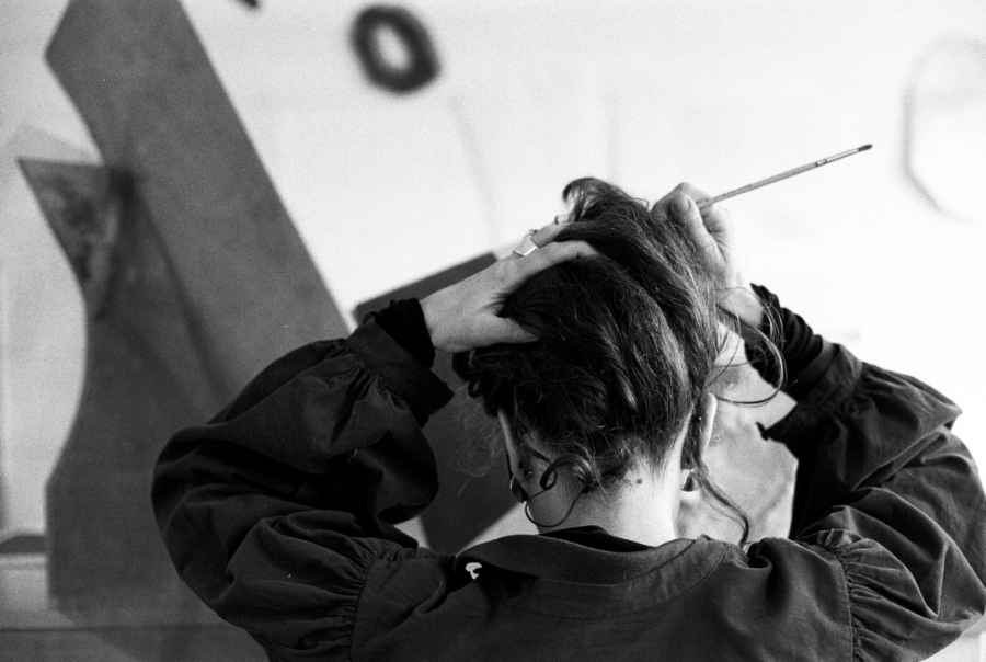 Atelier, Bruxelles, automne 2024, reportage dans l'atelier de Sarah Behets © photo Eve Bernard