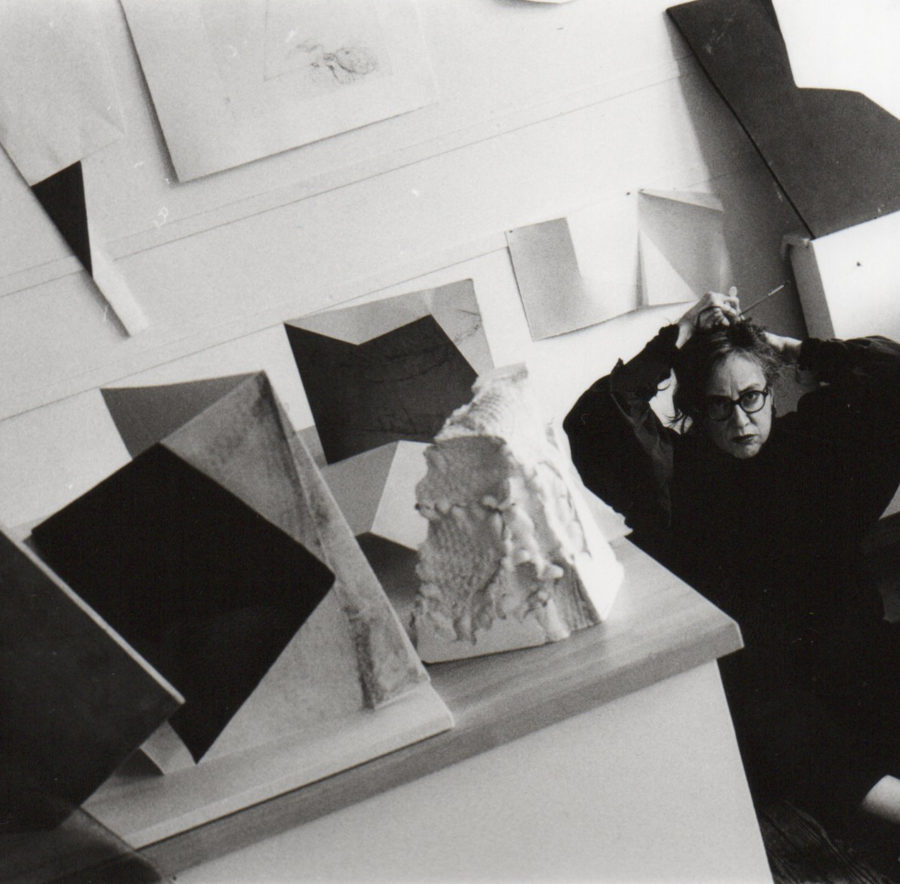 Reportage dans l'atelier de Sarah Behets, vues d'atelier, 2024 © photo Eve Bernard